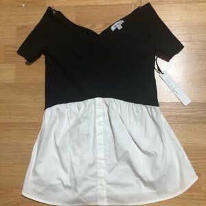 New “Nicole Miller” stylish top size Small with tag